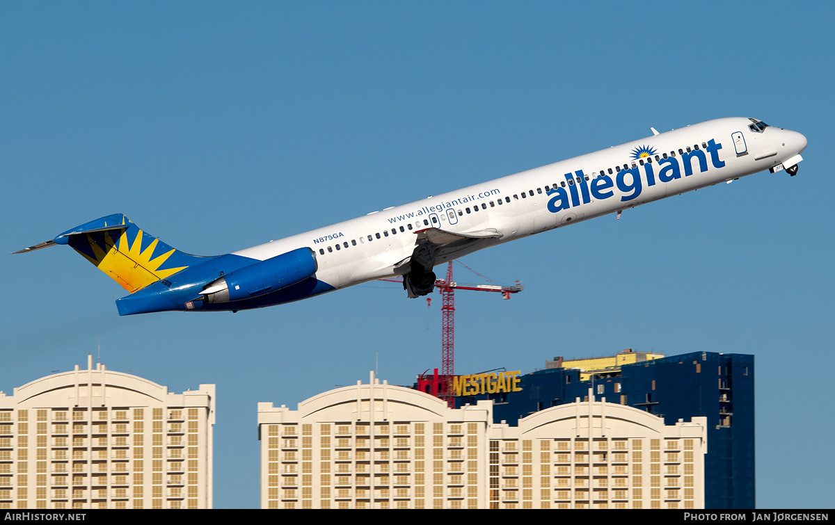 Aircraft Photo of N875GA | McDonnell Douglas MD-83 (DC-9-83) | Allegiant Air | AirHistory.net #638779