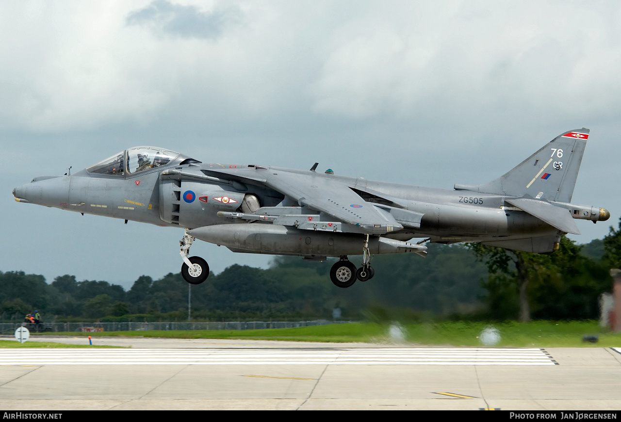 Aircraft Photo of ZG505 | British Aerospace Harrier GR9 | UK - Air Force | AirHistory.net #638796