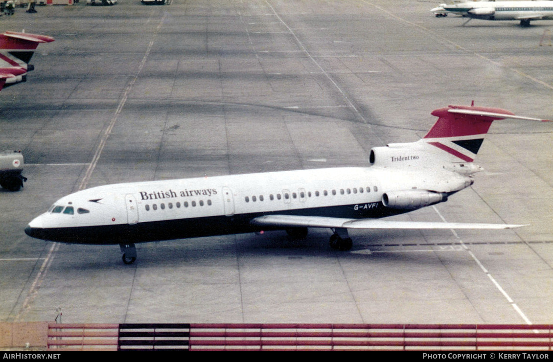 Aircraft Photo of G-AVFI | Hawker Siddeley HS-121 Trident 2E | British Airways | AirHistory.net #638819