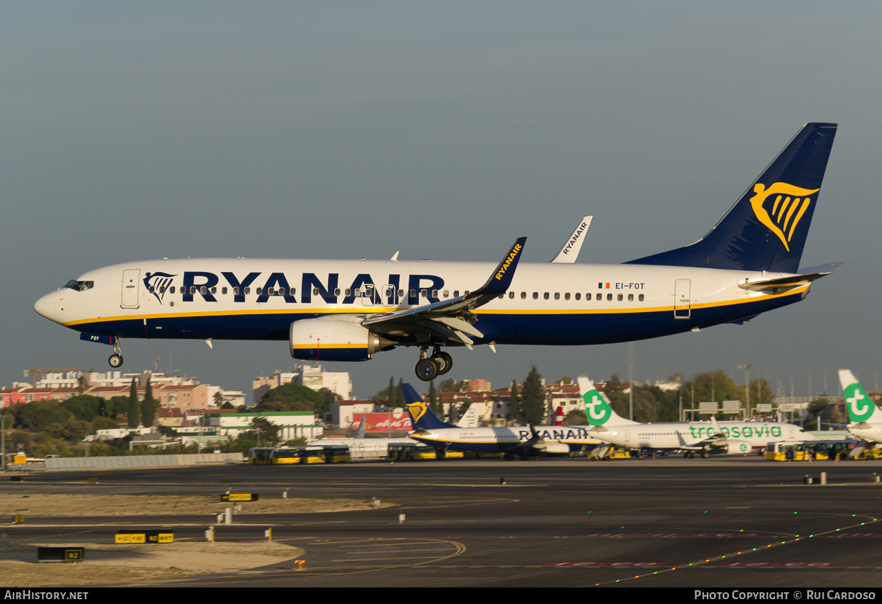 Aircraft Photo of EI-FOT | Boeing 737-8AS | Ryanair | AirHistory.net #638866