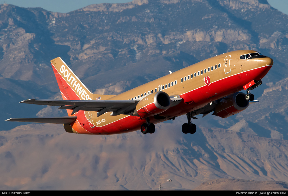 Aircraft Photo of N344SW | Boeing 737-3H4 | Southwest Airlines | AirHistory.net #638878