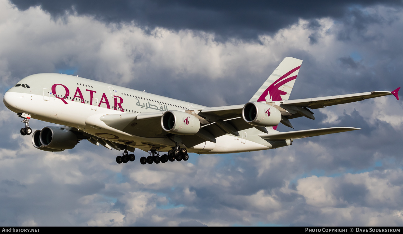 Aircraft Photo of A7-API | Airbus A380-861 | Qatar Airways | AirHistory.net #638883