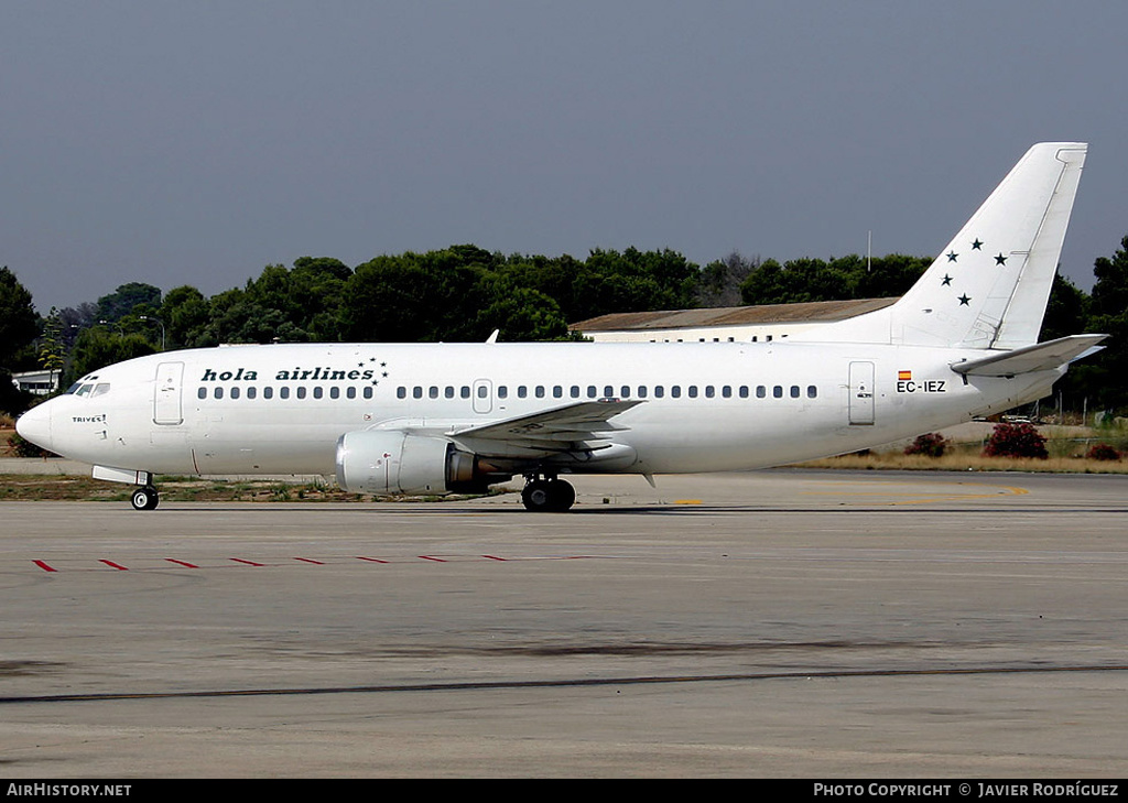 Aircraft Photo of EC-IEZ | Boeing 737-33A | Hola Airlines | AirHistory.net #638911