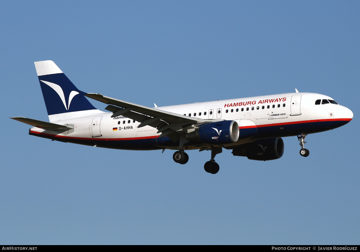 Aircraft Photo of D-AHHA | Airbus A319-111 | Hamburg Airways | AirHistory.net #638915