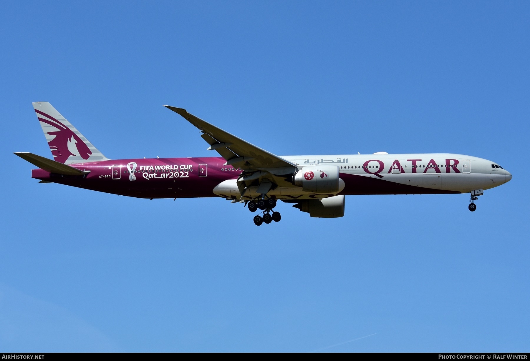 Aircraft Photo of A7-BEC | Boeing 777-3DZ/ER | Qatar Airways | AirHistory.net #639010