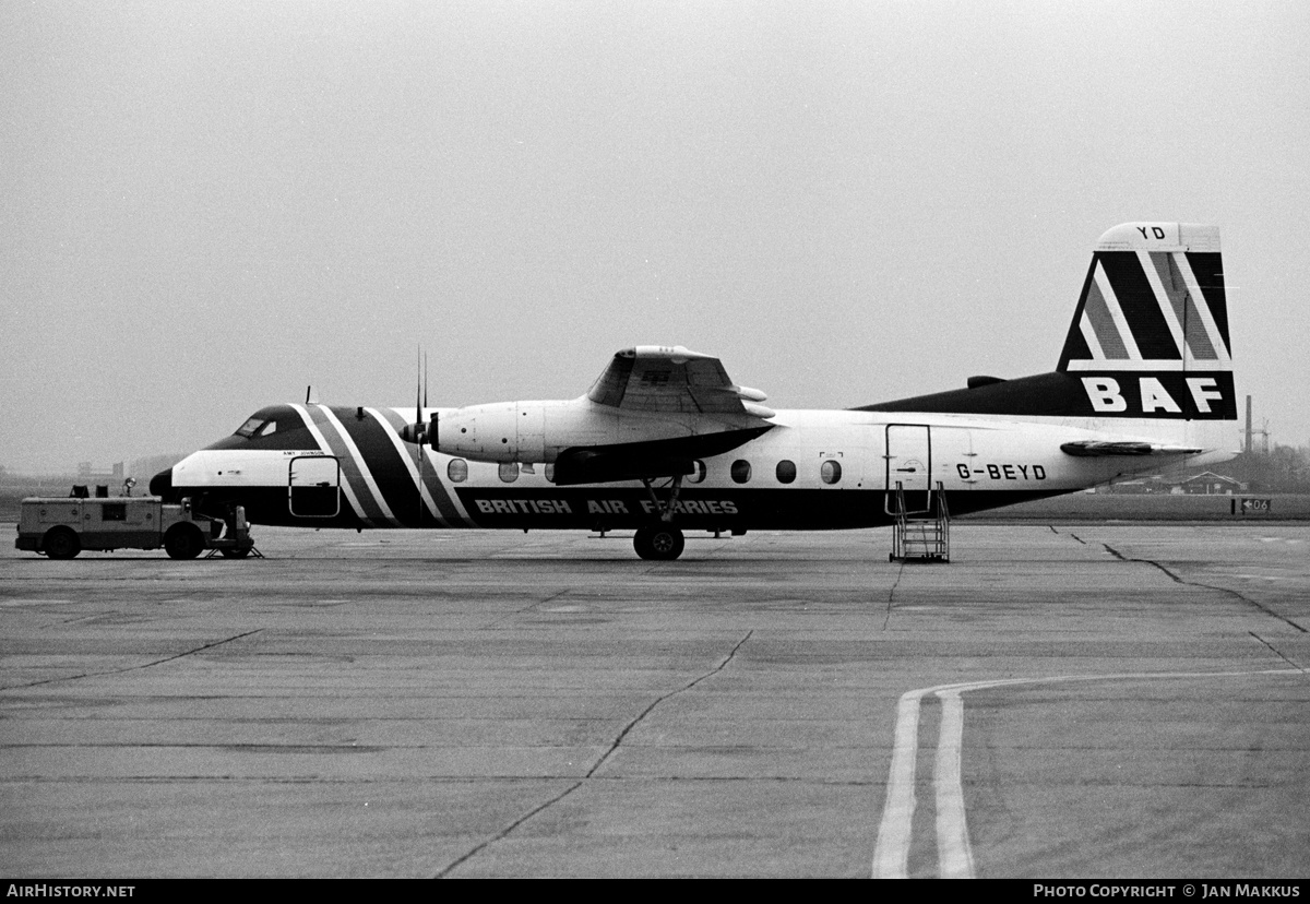 Aircraft Photo of G-BEYD | Handley Page HPR-7 Herald 401 | British Air Ferries - BAF | AirHistory.net #639027