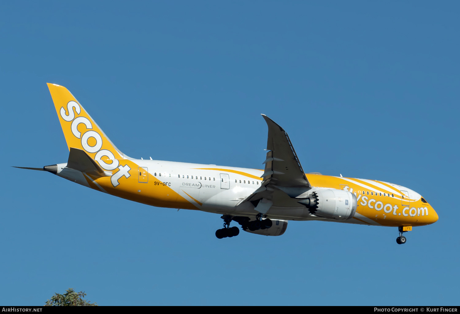 Aircraft Photo of 9V-OFC | Boeing 787-8 Dreamliner | Scoot | AirHistory.net #639028