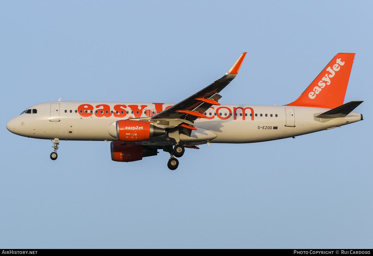 Aircraft Photo of G-EZOD | Airbus A320-214 | EasyJet | AirHistory.net #639061