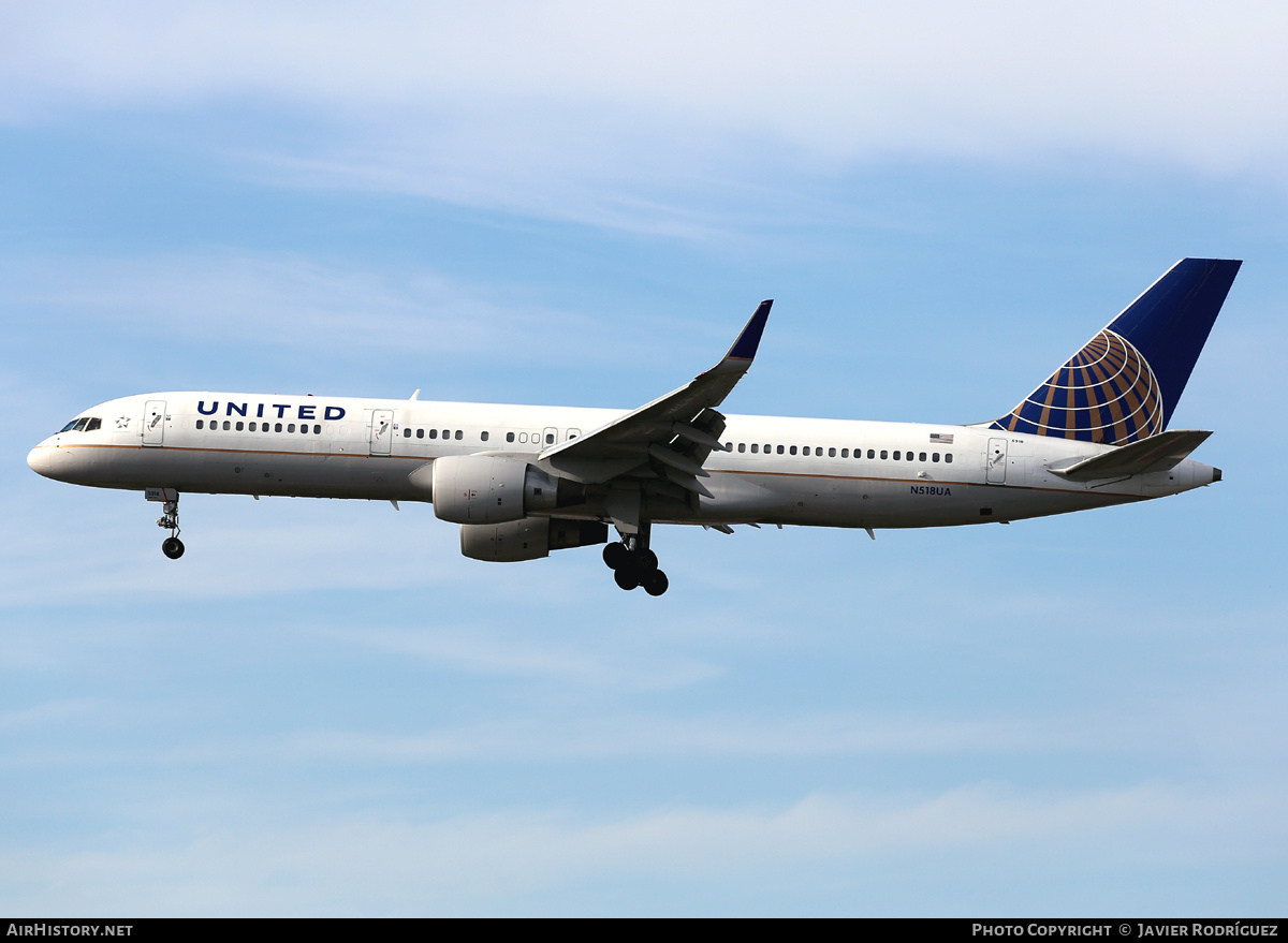 Aircraft Photo of N518UA | Boeing 757-222 | United Airlines | AirHistory.net #639071