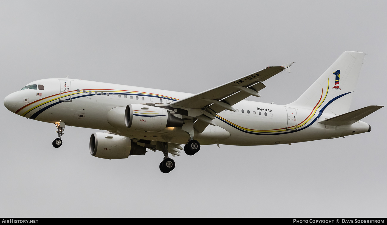 Aircraft Photo of 9M-NAA | Airbus ACJ319 (A319-115/CJ) | Malaysia Government | AirHistory.net #639087