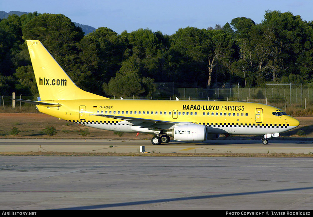 Aircraft Photo of D-AGER | Boeing 737-75B | Hapag-Lloyd Express | AirHistory.net #639094