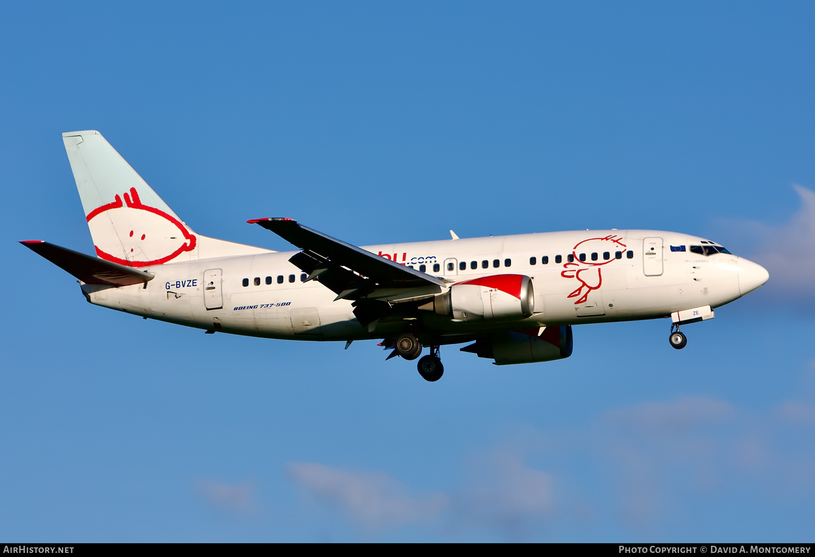 Aircraft Photo of G-BVZE | Boeing 737-59D | Bmibaby | AirHistory.net #639217