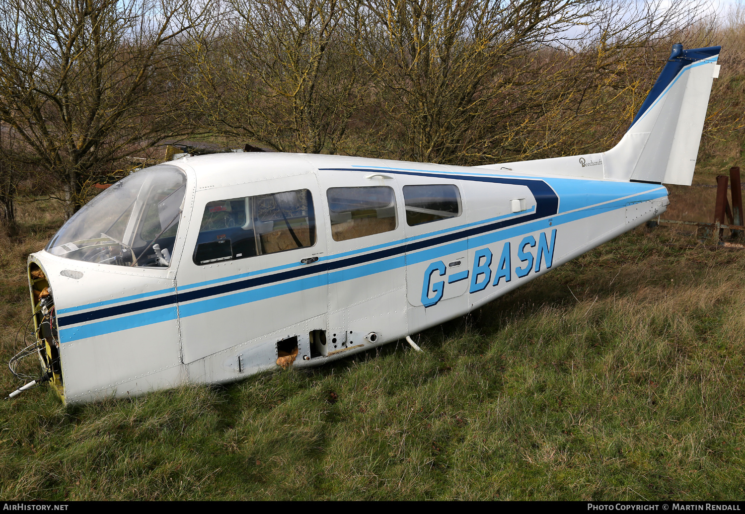 Aircraft Photo of G-BASN | Beech C23 Sundowner 180 | AirHistory.net #639296