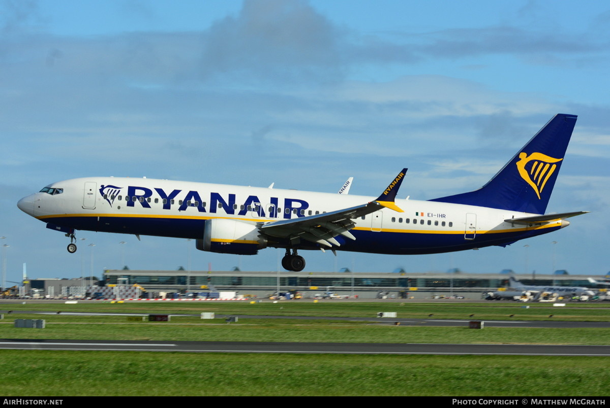 Aircraft Photo of EI-IHR | Boeing 737-8200 Max 200 | Ryanair | AirHistory.net #639318