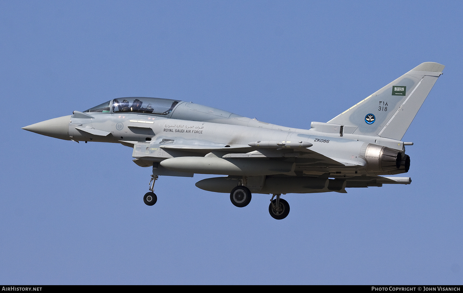 Aircraft Photo of 318 / ZK086 | Eurofighter EF-2000 Typhoon T53 | Saudi Arabia - Air Force | AirHistory.net #639365