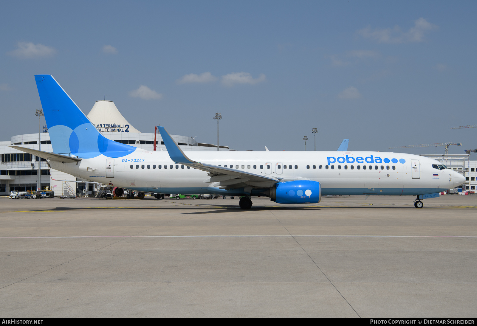 Aircraft Photo of RA-73247 | Boeing 737-8LJ | Pobeda Airlines | AirHistory.net #639428