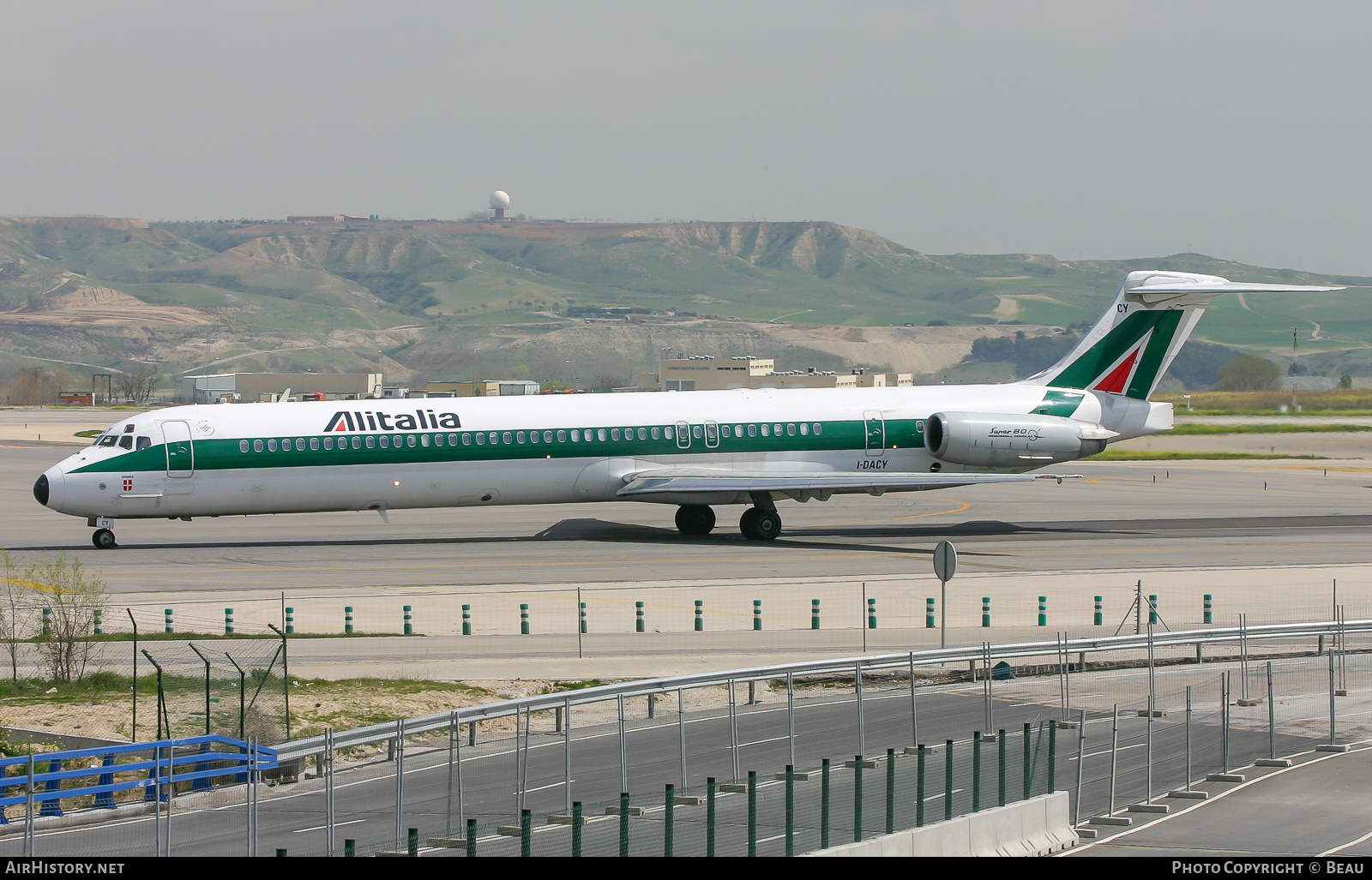Aircraft Photo of I-DACY | McDonnell Douglas MD-82 (DC-9-82) | Alitalia | AirHistory.net #639473
