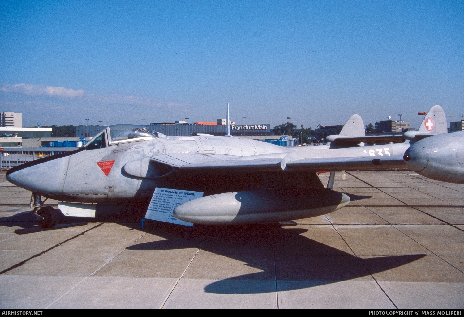 Aircraft Photo of J-1635 | De Havilland D.H. 112 Venom FB50 | Switzerland - Air Force | AirHistory.net #639479