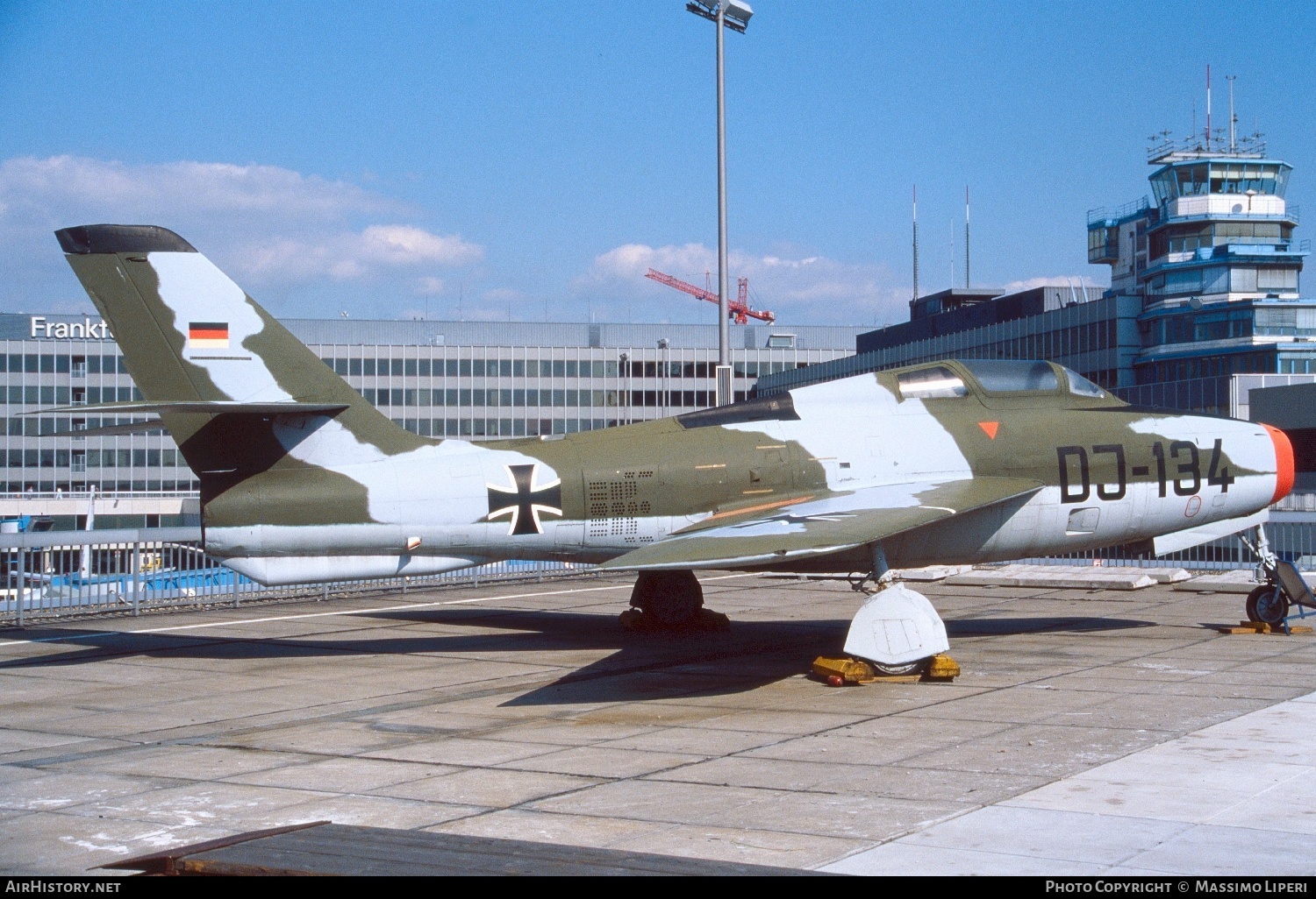 Aircraft Photo of DJ-134 | Republic F-84F Thunderstreak | Germany - Air Force | AirHistory.net #639481