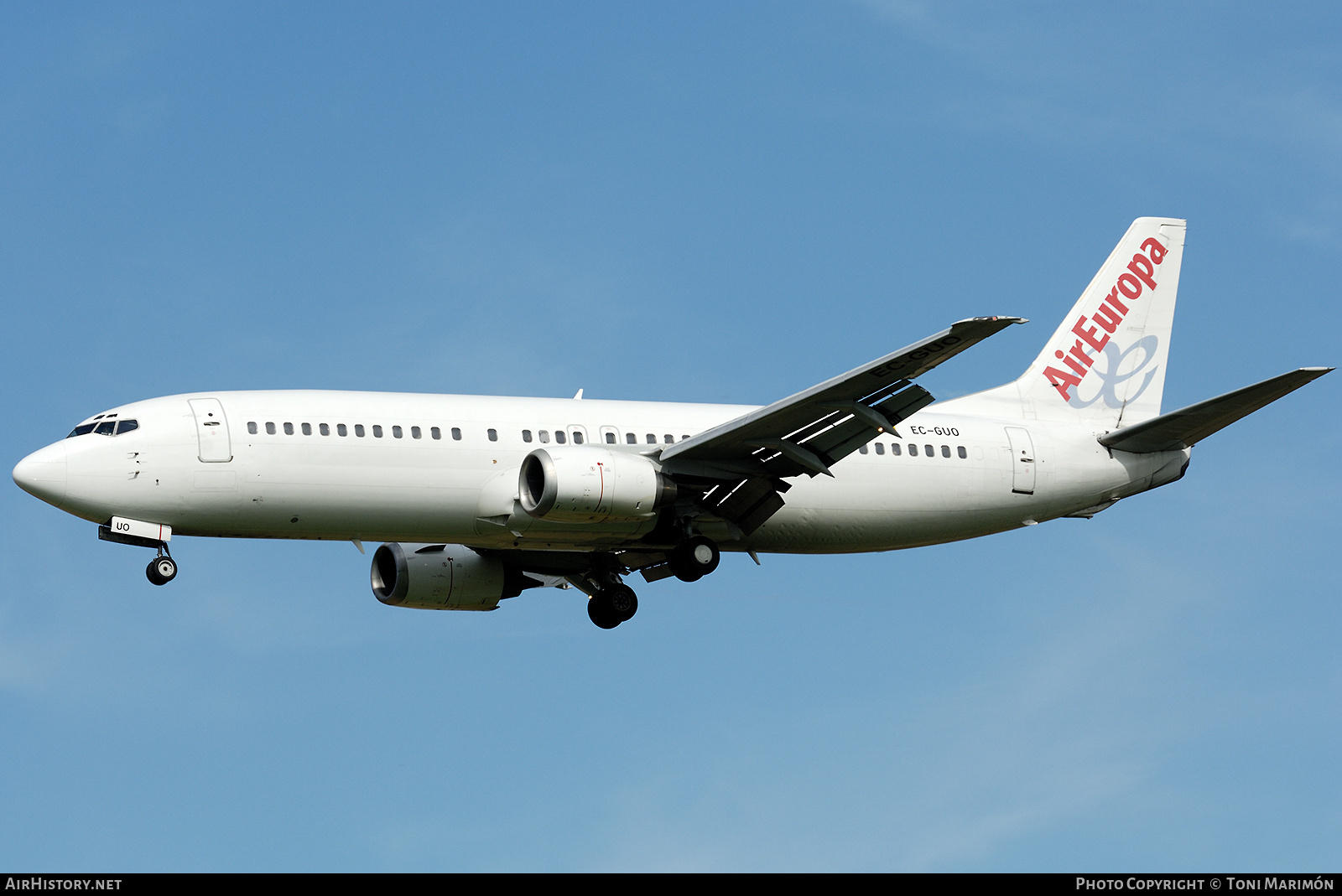 Aircraft Photo of EC-GUO | Boeing 737-4Q8 | Air Europa | AirHistory.net #639492