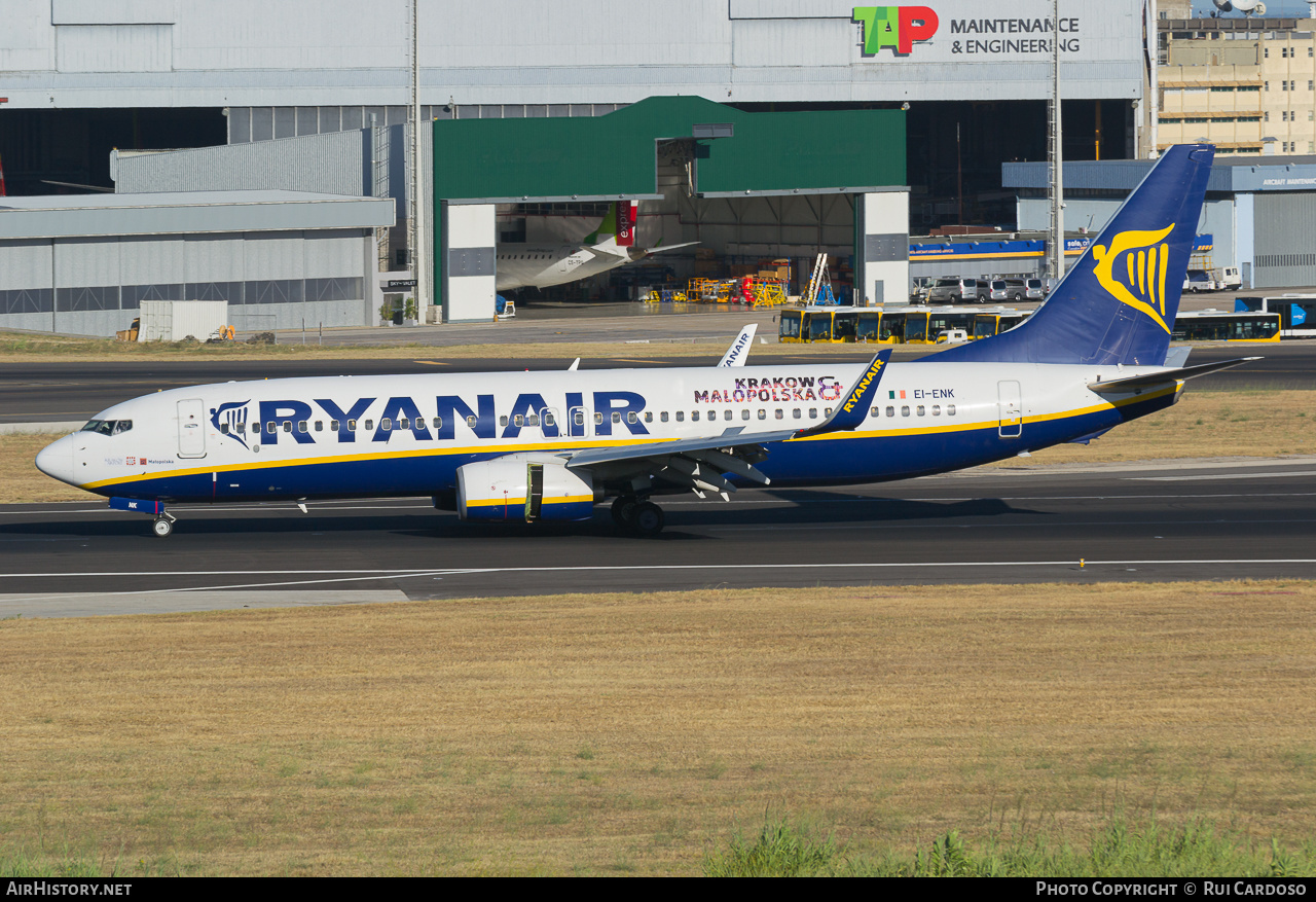 Aircraft Photo of EI-ENK | Boeing 737-8AS | Ryanair | AirHistory.net #639526