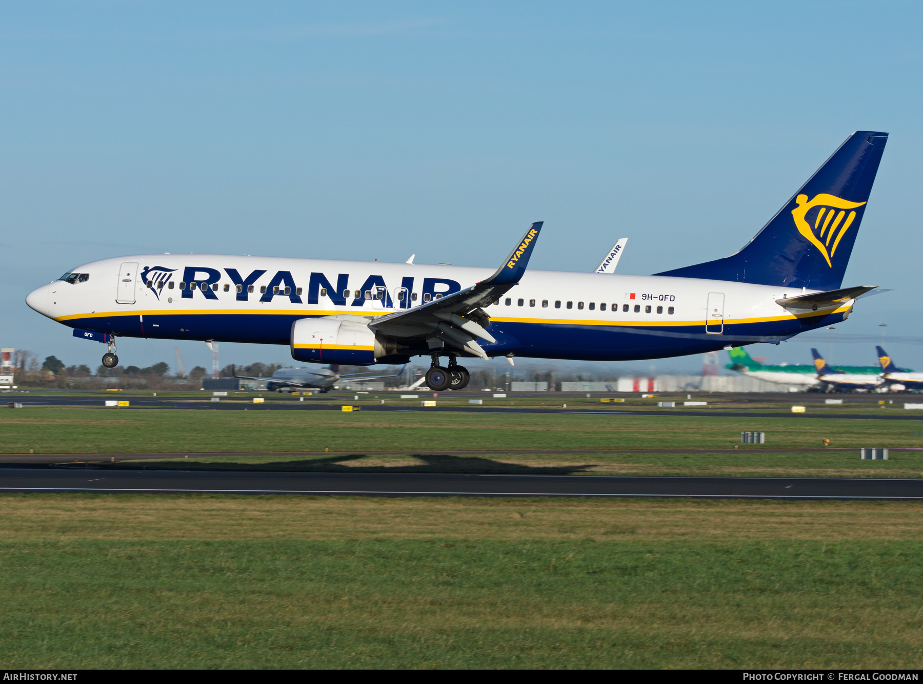 Aircraft Photo of 9H-QFD | Boeing 737-8AS | Ryanair | AirHistory.net #639532