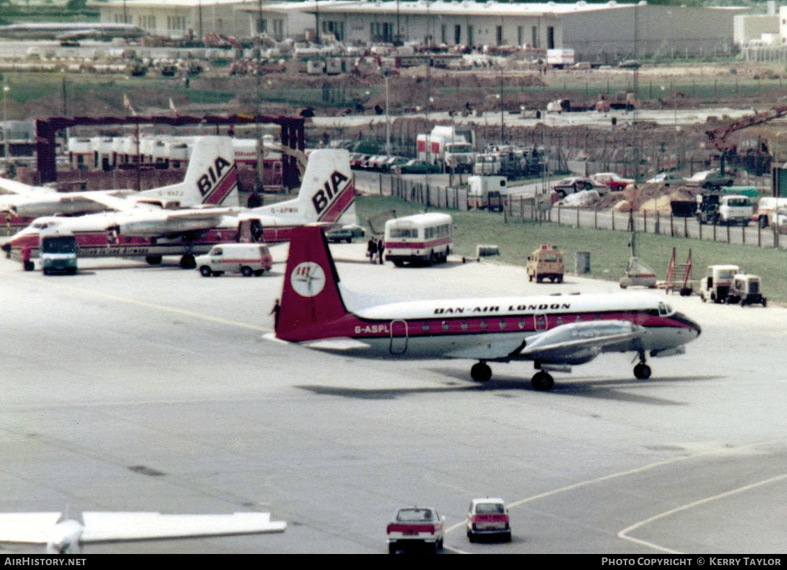 Aircraft Photo of G-ASPL | Hawker Siddeley HS-748 Srs2A/108 | Dan-Air London | AirHistory.net #639621