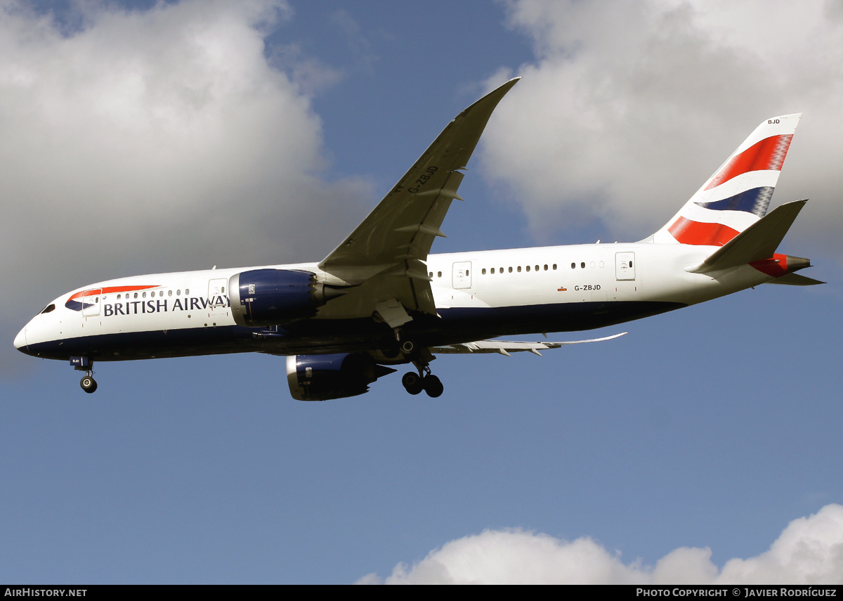 Aircraft Photo of G-ZBJD | Boeing 787-8 Dreamliner | British Airways | AirHistory.net #639727