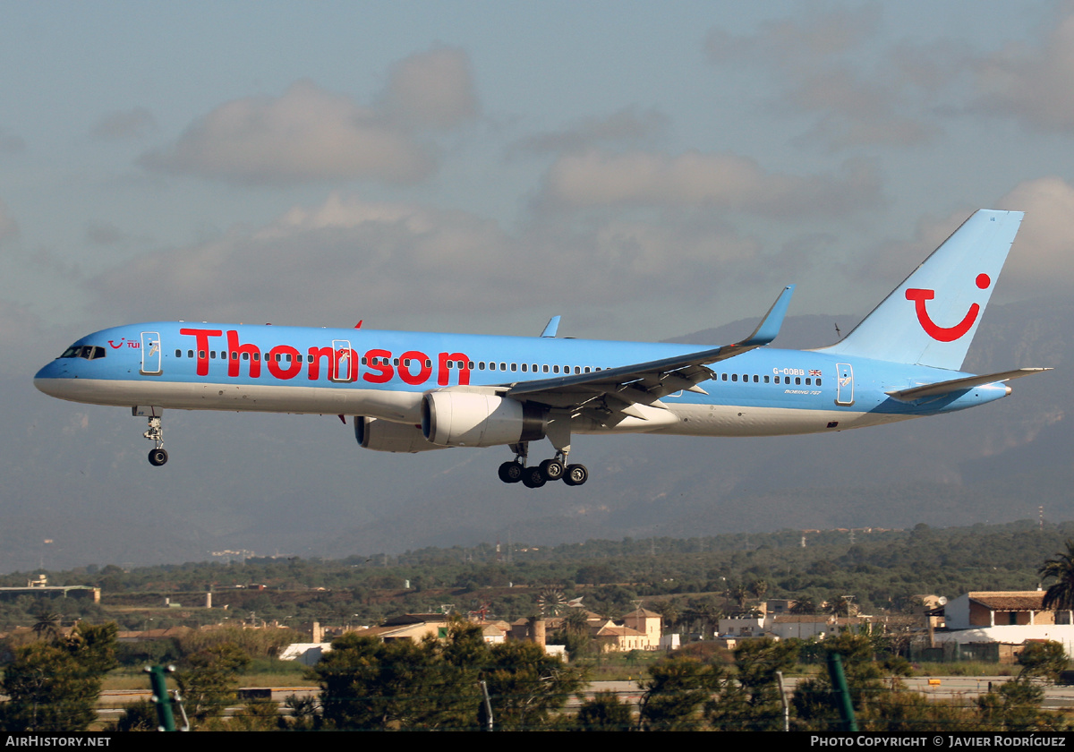 Aircraft Photo of G-OOBB | Boeing 757-28A | Thomson Airways | AirHistory.net #639728