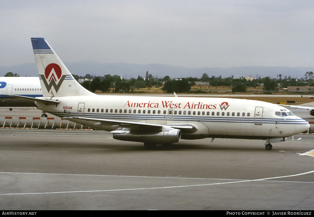 Aircraft Photo of N181AW | Boeing 737-277/Adv | America West Airlines | AirHistory.net #639730