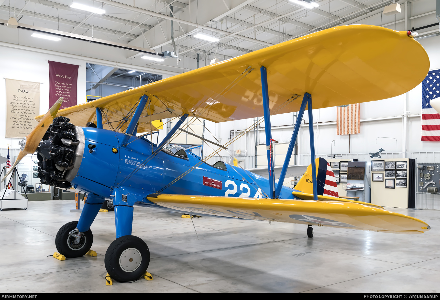 Aircraft Photo of N224DF | Stearman PT-17 Kaydet (A75N1) | USA - Air Force | AirHistory.net #639766