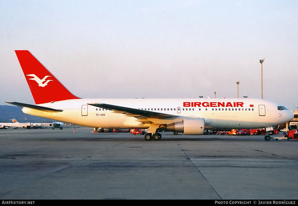 Aircraft Photo of TC-ASK | Boeing 767-269/ER | Birgenair | AirHistory.net #639790