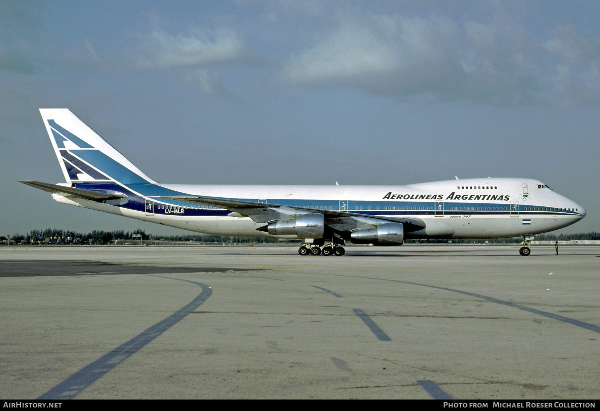 Aircraft Photo of LV-MLR | Boeing 747-287B | Aerolíneas Argentinas | AirHistory.net #639809
