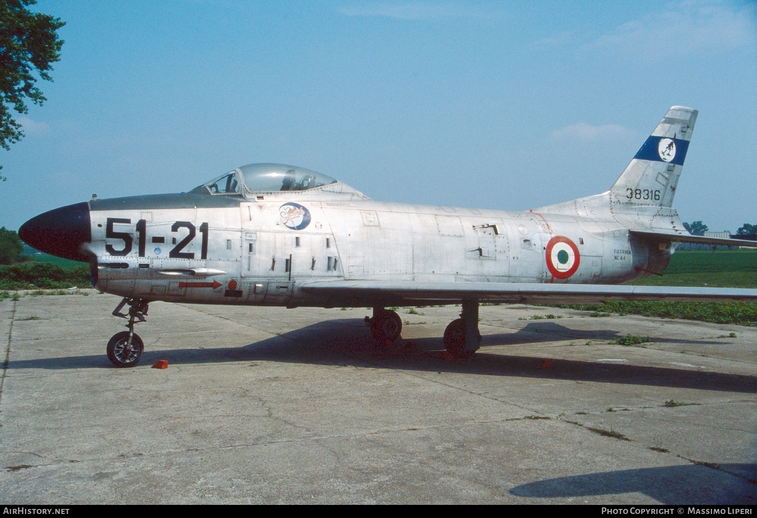 Aircraft Photo of 53-8316 / 38316 | North American F-86K Sabre | Italy - Air Force | AirHistory.net #639895