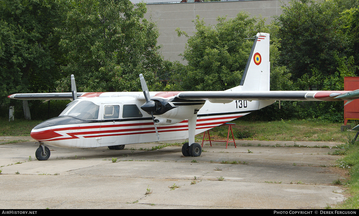 Aircraft Photo of 130 | Britten-Norman BN-2A-10 Islander | Romania - Air Force | AirHistory.net #639943