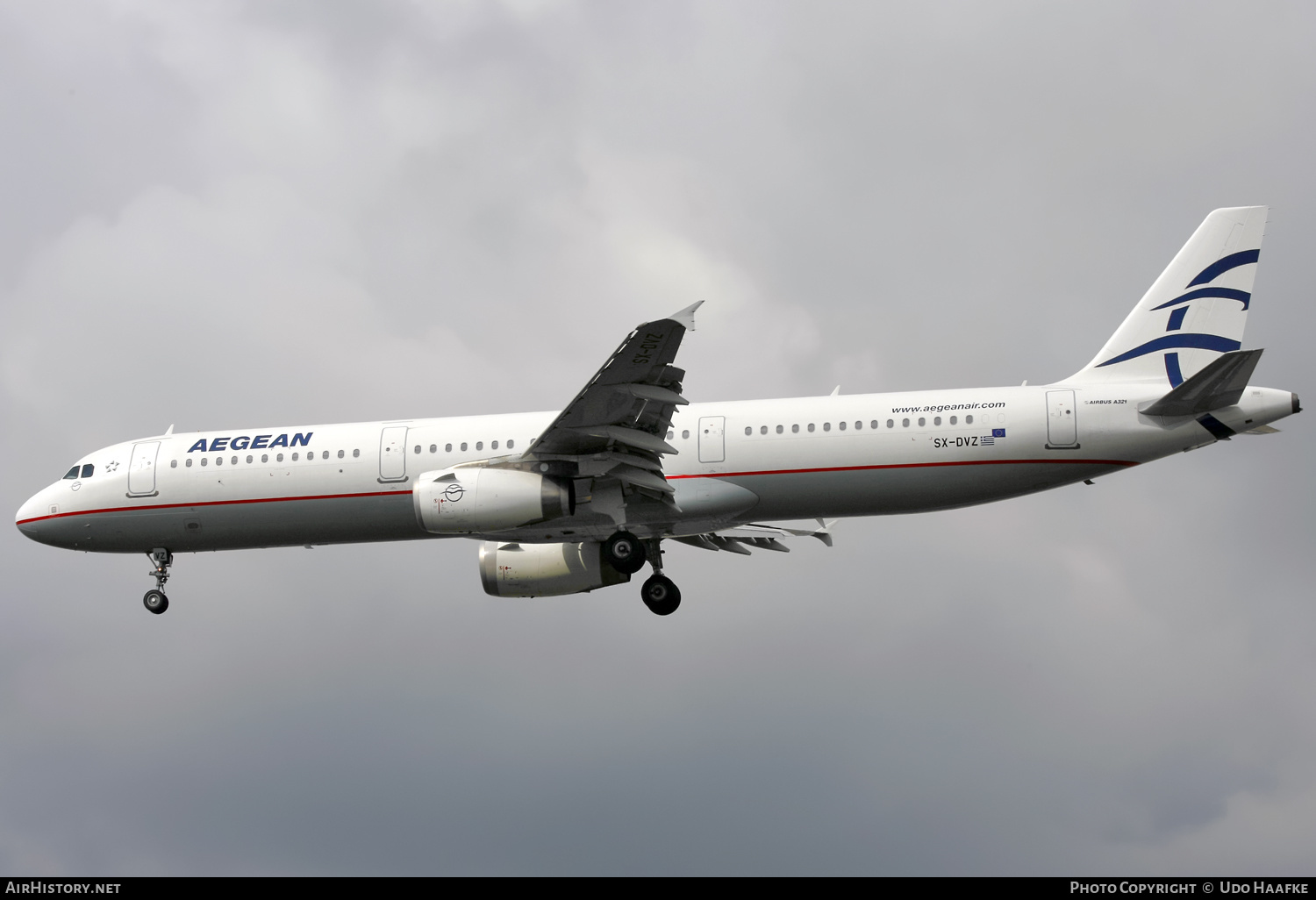 Aircraft Photo of SX-DVZ | Airbus A321-231 | Aegean Airlines | AirHistory.net #640008