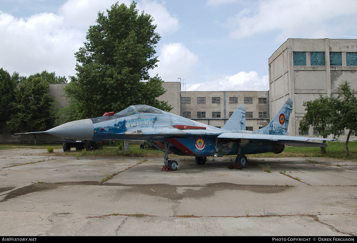 Aircraft Photo of 67 | Mikoyan-Gurevich MiG-29A (9-12A) | Romania - Air Force | AirHistory.net #640051