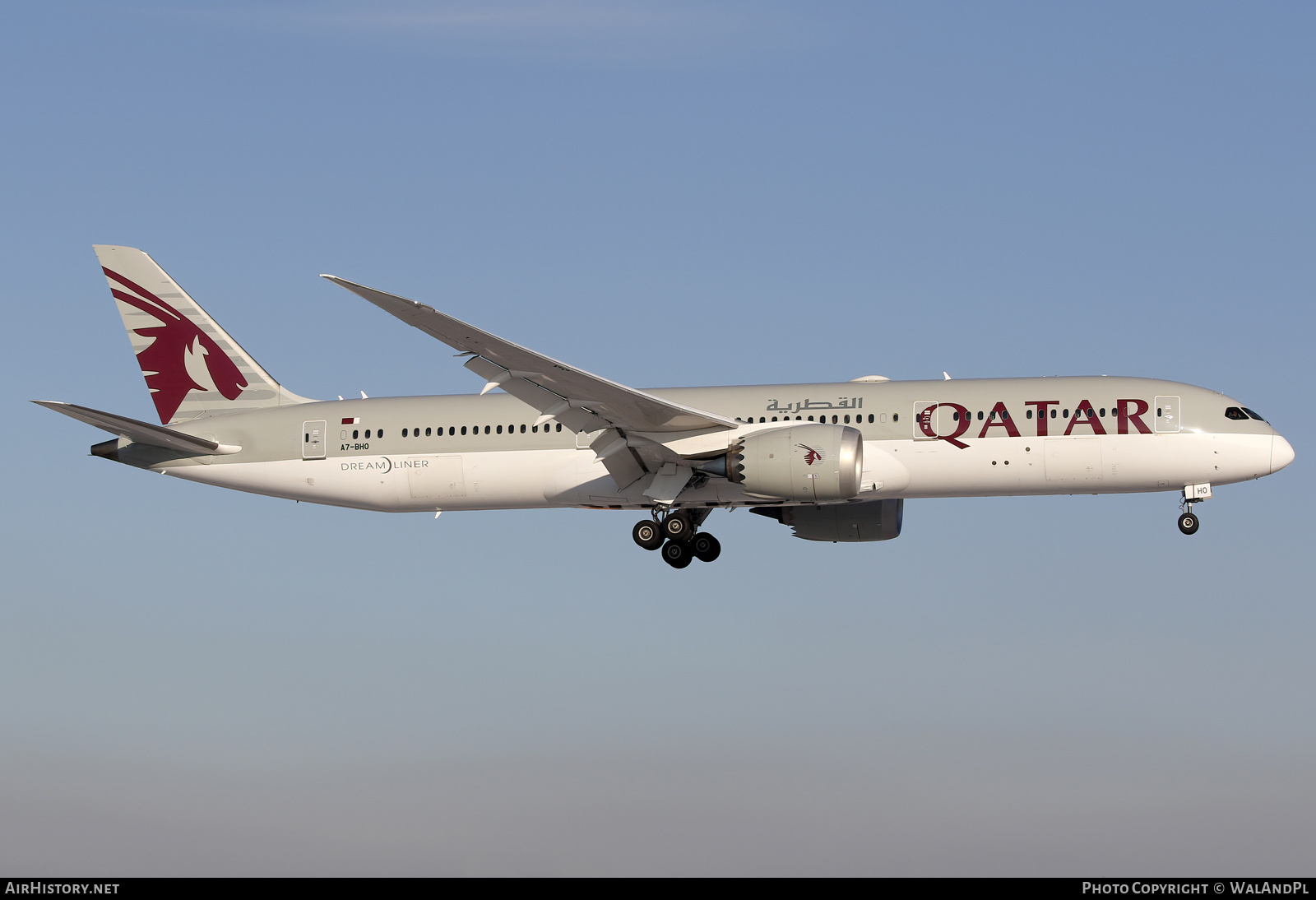 Aircraft Photo of A7-BHO | Boeing 787-9 Dreamliner | Qatar Airways | AirHistory.net #640111