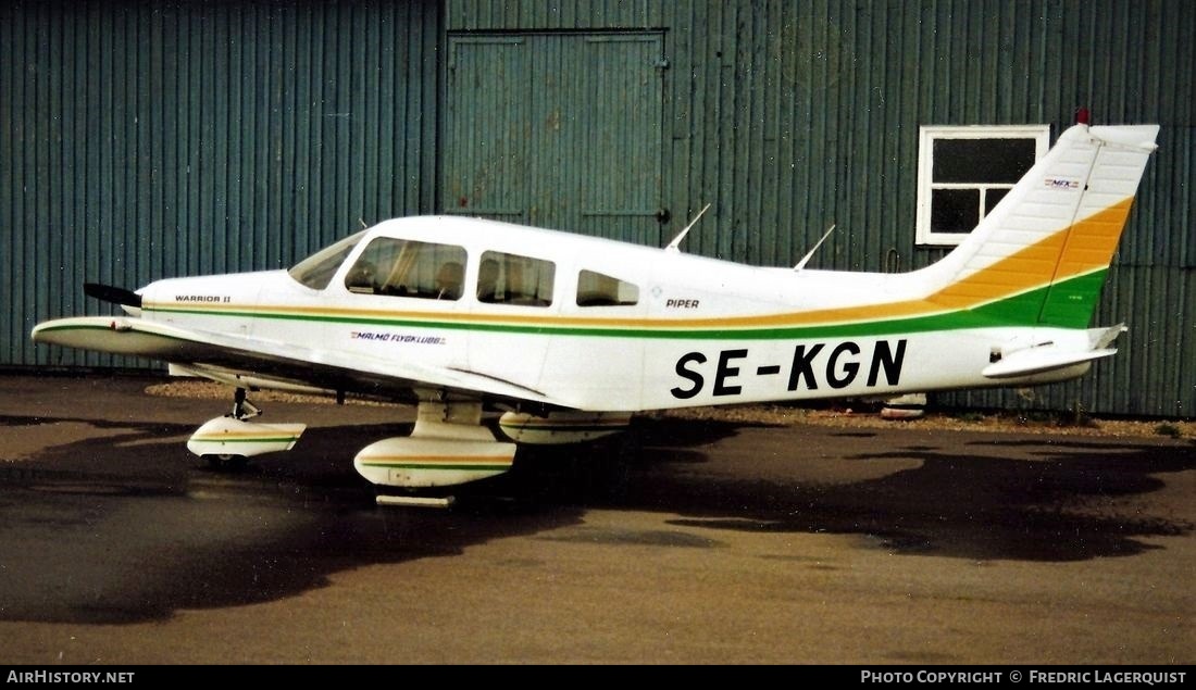 Aircraft Photo of SE-KGN | Piper PA-28-161 Cherokee Warrior II | Malmö Flygklubb | AirHistory.net #640117