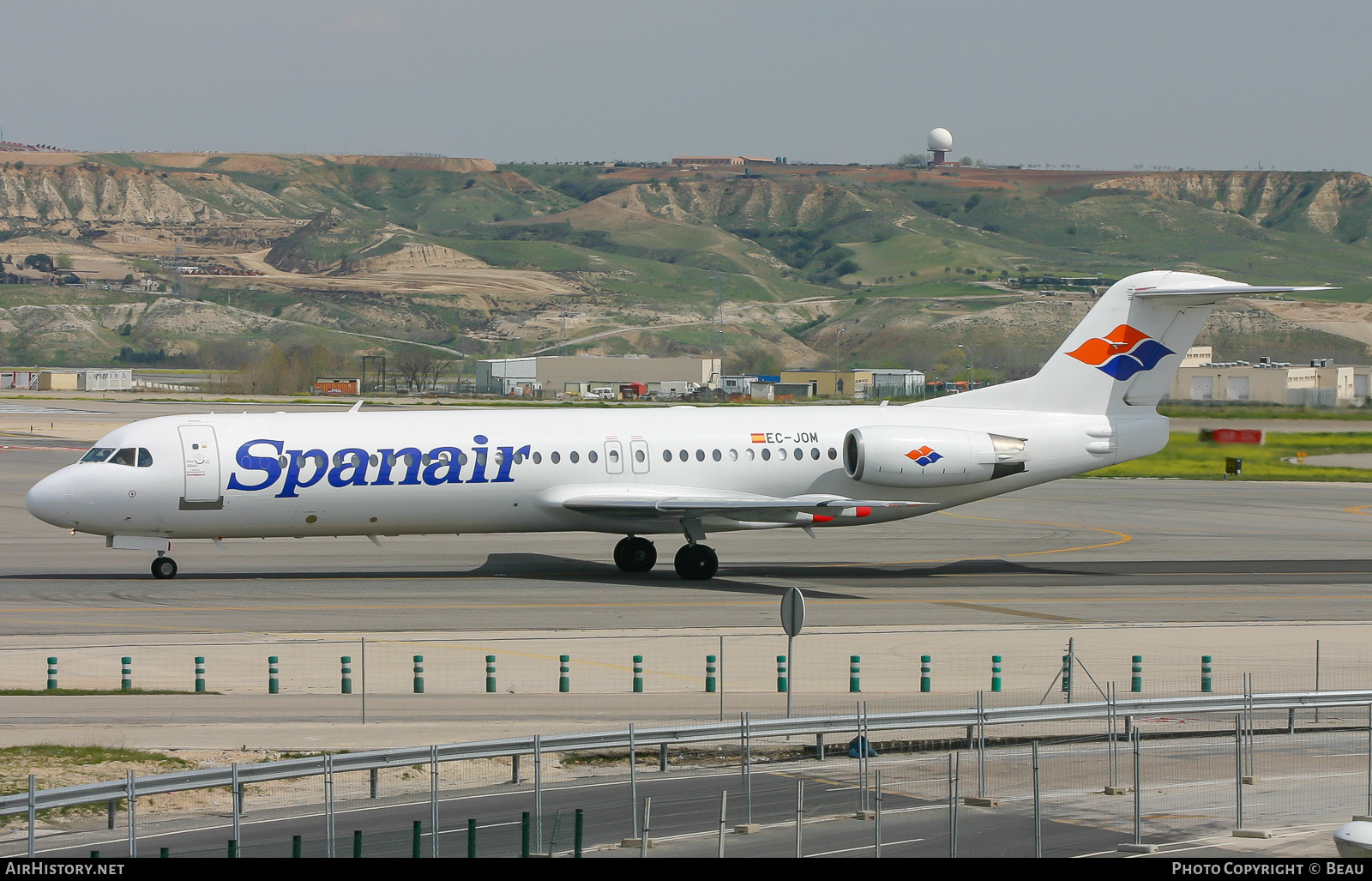 Aircraft Photo of EC-JOM | Fokker 100 (F28-0100) | Spanair | AirHistory.net #640129