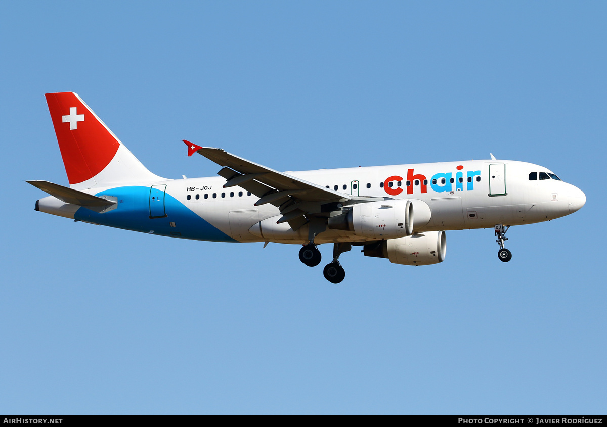 Aircraft Photo of HB-JOJ | Airbus A319-112 | Chair Airlines | AirHistory.net #640162