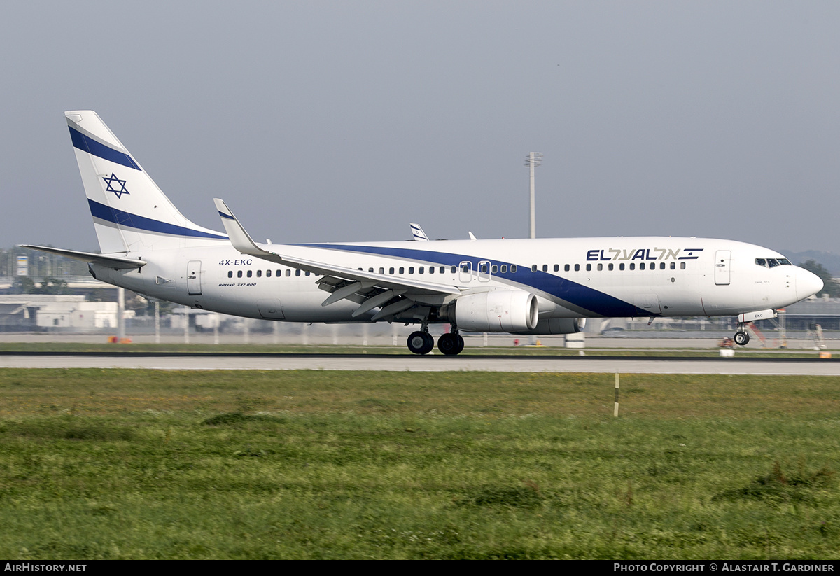 Aircraft Photo of 4X-EKC | Boeing 737-858 | El Al Israel Airlines | AirHistory.net #640240