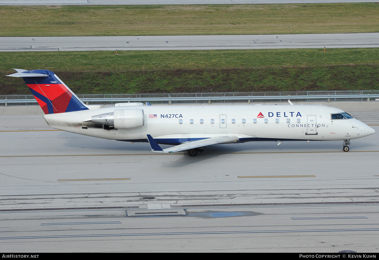 Aircraft Photo of N427CA | Bombardier CRJ-100ER (CL-600-2B19) | Delta Connection | AirHistory.net #640244