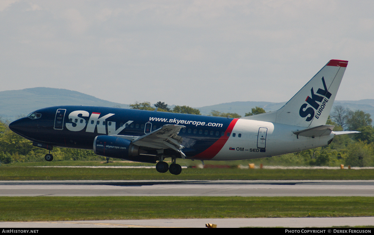 Aircraft Photo of OM-SED | Boeing 737-53C | SkyEurope Airlines | AirHistory.net #640278