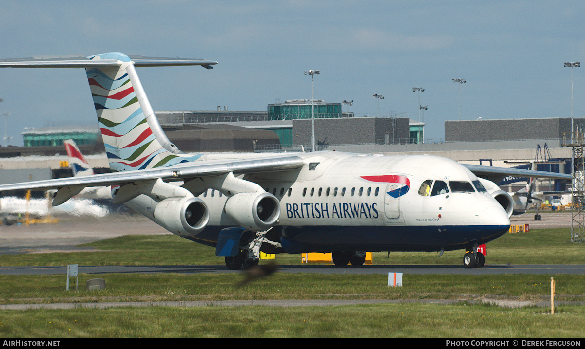 Aircraft Photo of G-BZAT | British Aerospace Avro 146-RJ100 | British Airways | AirHistory.net #640403