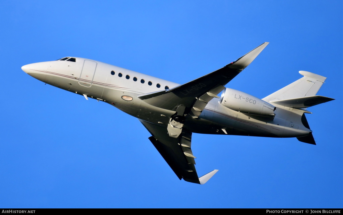 Aircraft Photo of LX-SCO | Dassault Falcon 2000LX | AirHistory.net #640416