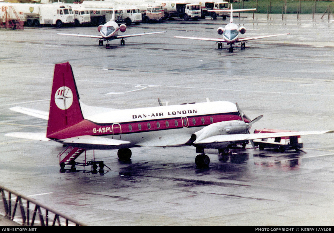 Aircraft Photo of G-ASPL | Hawker Siddeley HS-748 Srs2A/108 | Dan-Air London | AirHistory.net #640439