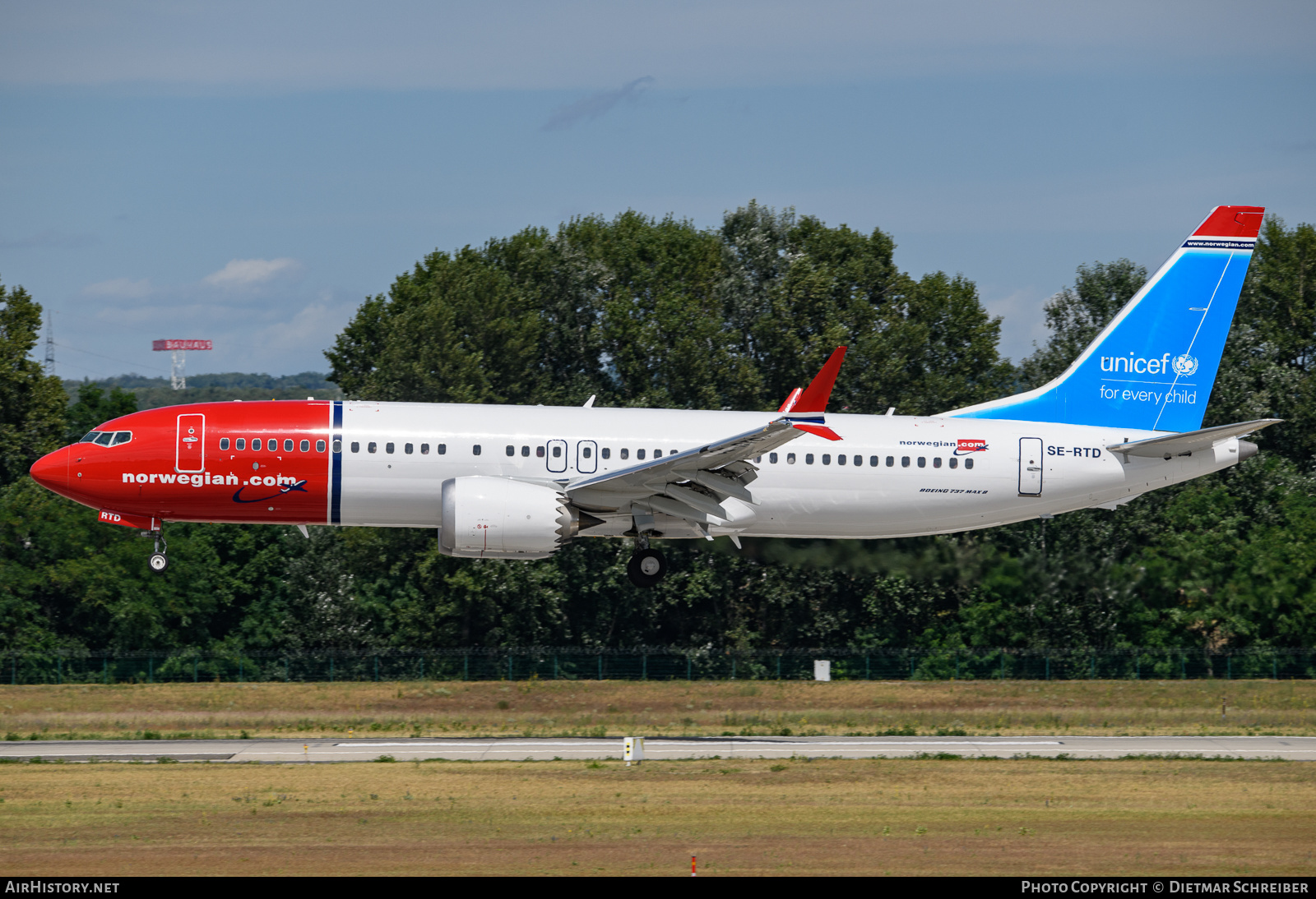Aircraft Photo of SE-RTD | Boeing 737-8 Max 8 | Norwegian | AirHistory.net #640489