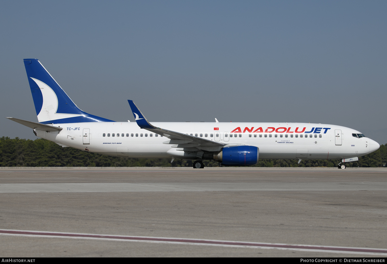 Aircraft Photo of TC-JFC | Boeing 737-8F2 | AnadoluJet | AirHistory.net #640493