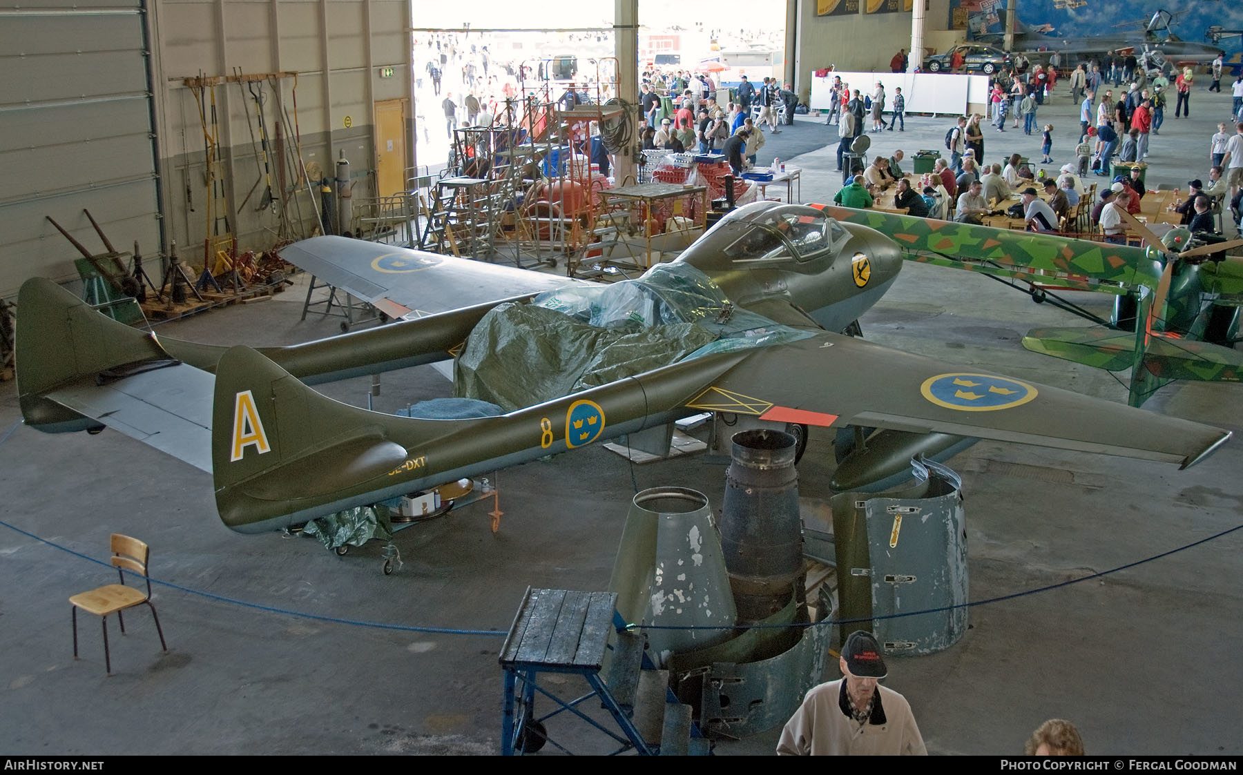 Aircraft Photo of SE-DXT | De Havilland D.H. 115 Vampire T55 | Sweden - Air Force | AirHistory.net #640527